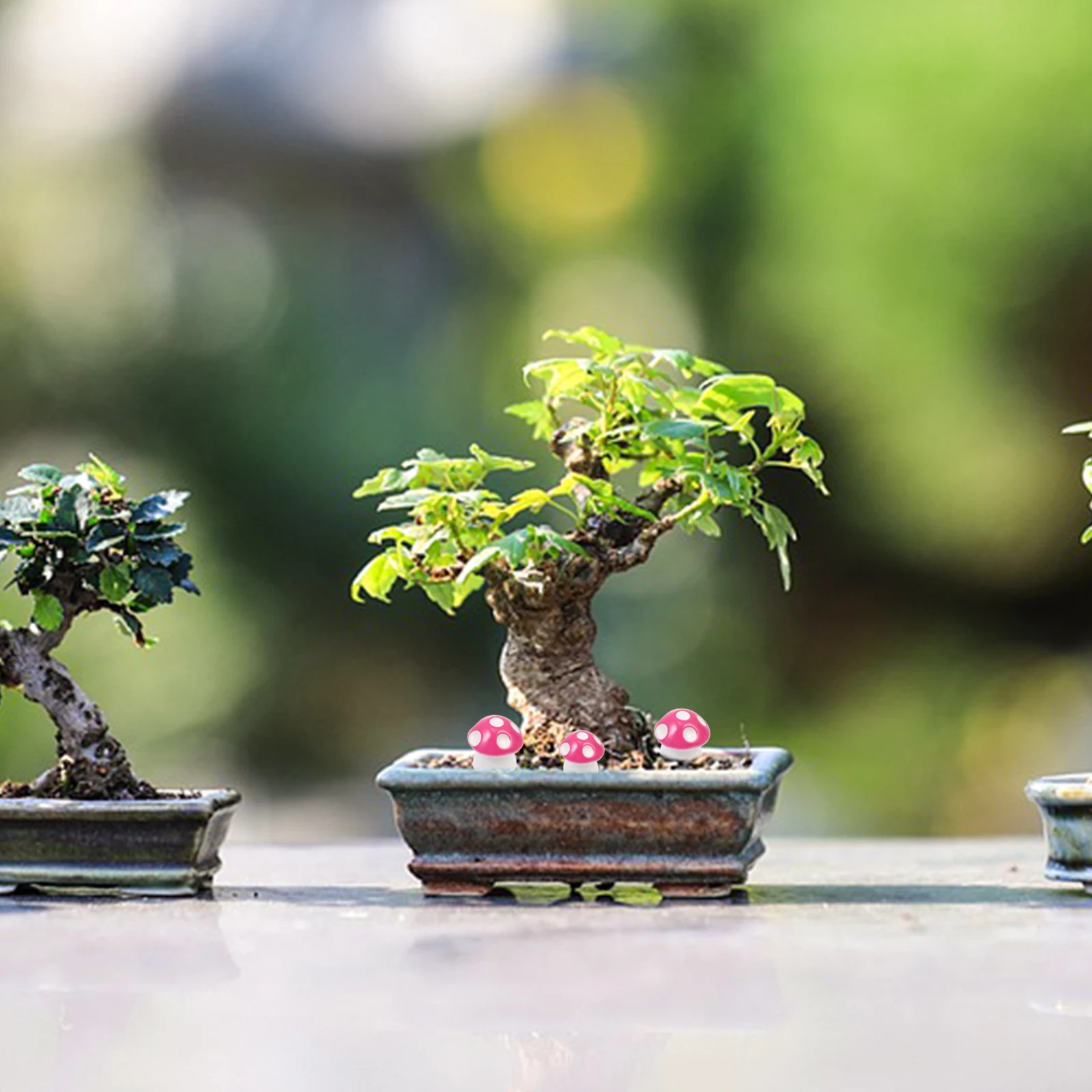 

45 Pcs Micro L Decoration Colorful Resin Miniature Mushrooms Garden naments Fairy Scene Props Desktop Accessories