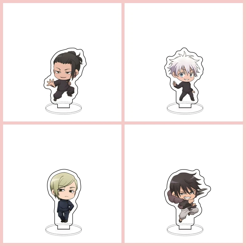 

10CM Anime Jujutsu Kaisen Gojo Satoru Fushiguro Toji Suguru Getou Acrylic Figure Stand Model Cartoon Desk Decor Toy Gifts