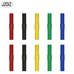 JZDZ 10pcs 4mm Banana Socket female adapter extension Insulated Banana Plug Coupler Connector J.20009