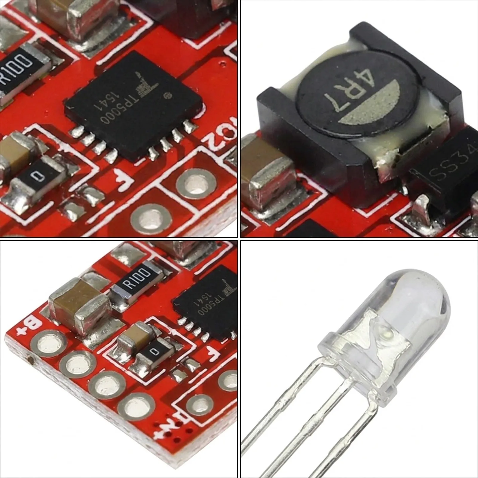 TP5000 Compact Charging Module Perfectly Suited for Both for lifepo4 and Standard Lithium for ion Batteries with USB Input