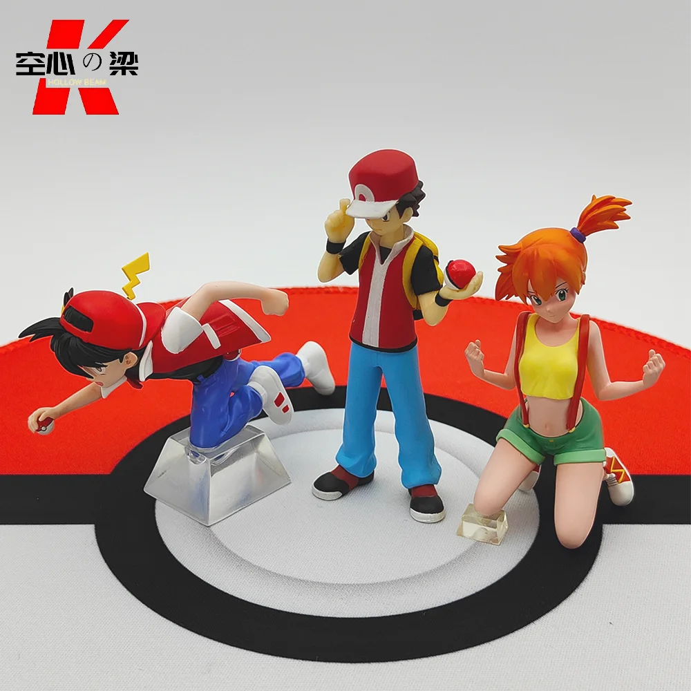 [1/20 Scale World] Red & Pikachu & Poliwhirl & Bulbasaur Man Of Battle Toy Figure Decoration