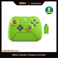 8BitDo Ultimate 2 Wireless, TMR Joysticks & Hall Effect Triggers Controller with Charging Dock for PC,Windows 10,11,Android