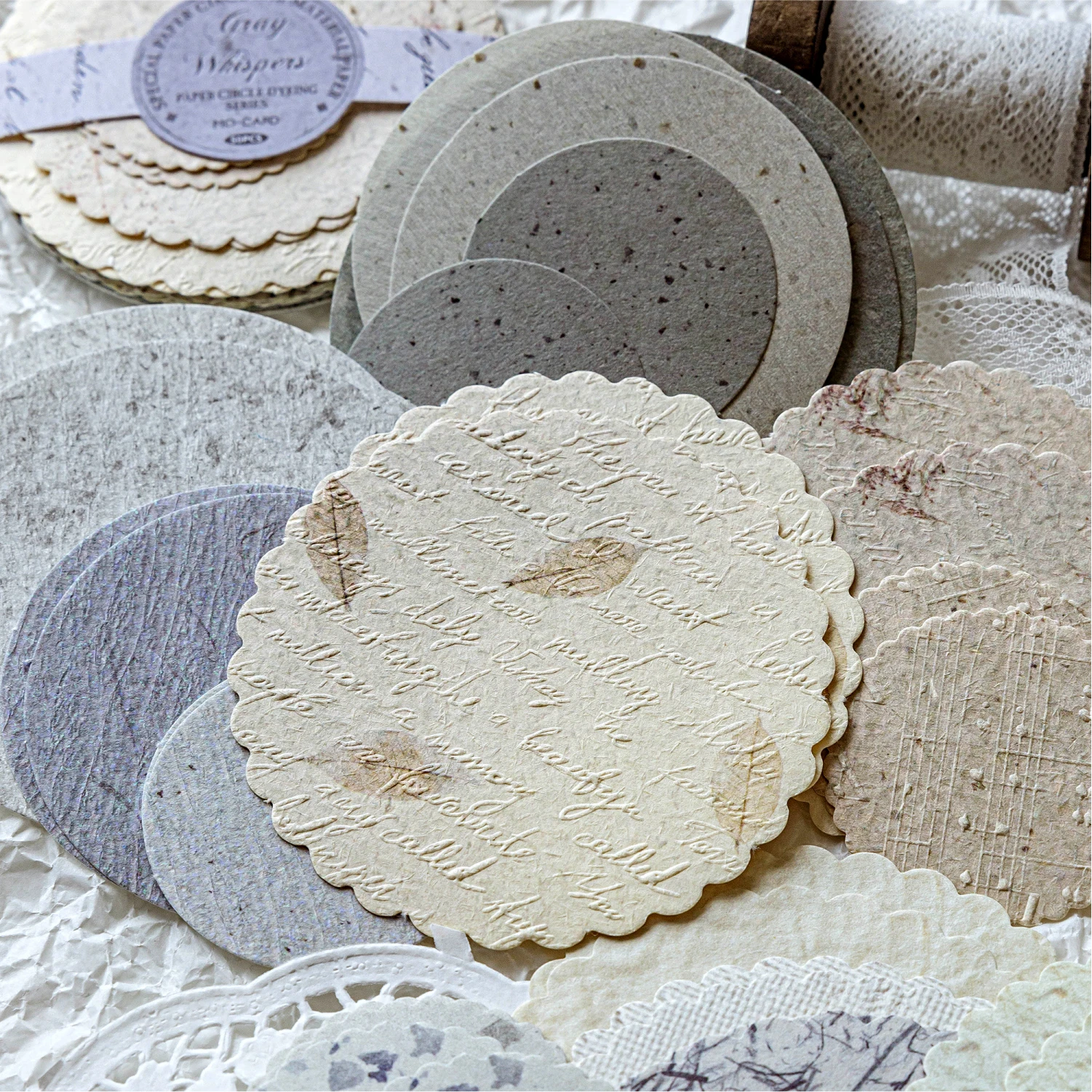 6 Pak/Lot Kertas Melingkar Antara Kertas Seri Kertas Retro Kertas Pesan Memo Pad