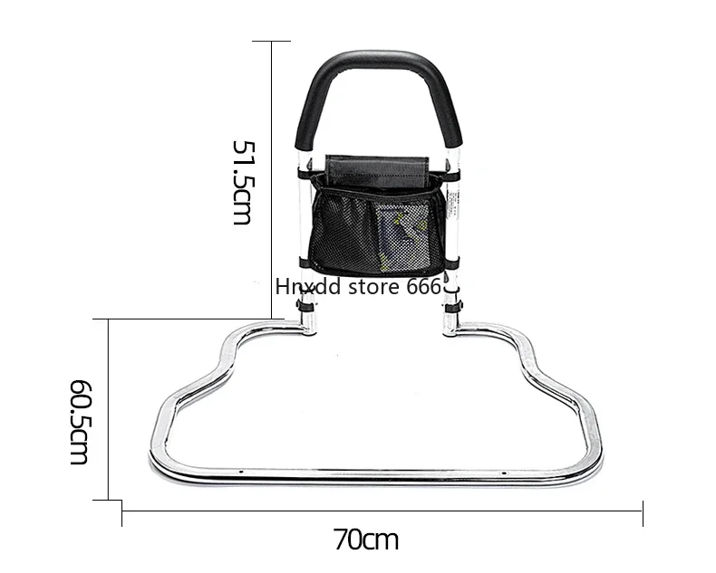 Bedside armrest, old man gets up, auxiliary device, guardrail, no punching