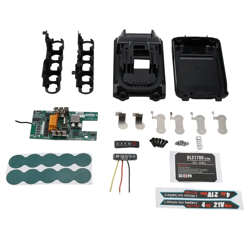 N35R-5X21700 BL1850 Li- Battery Case Kit For 21V Power Tool Fast Charging PCB Protection Circuit Board Dual TYPE-C