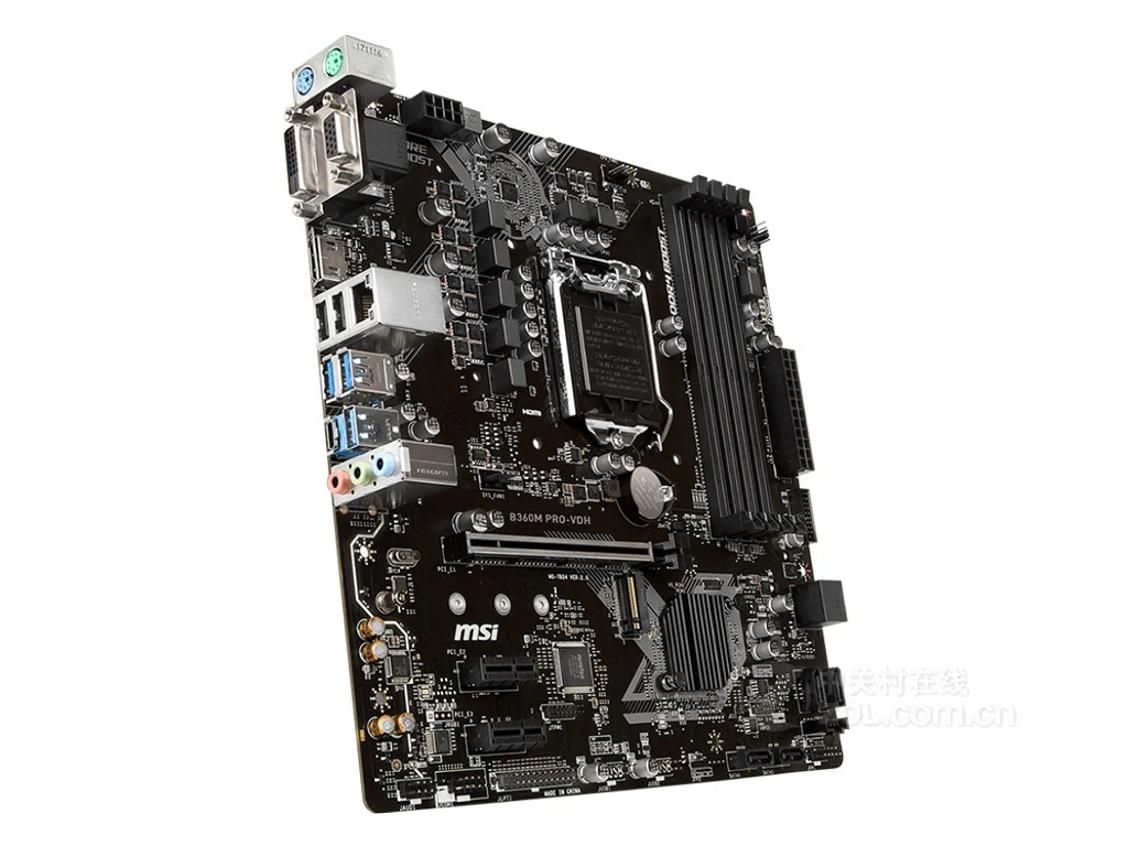 B360M PRO-VDH used Supports 8th Gen Intel® Core™ LGA 1151 socket Supports DDR4 Memory, up to 2666 MHz Turbo M.2 PCI-E