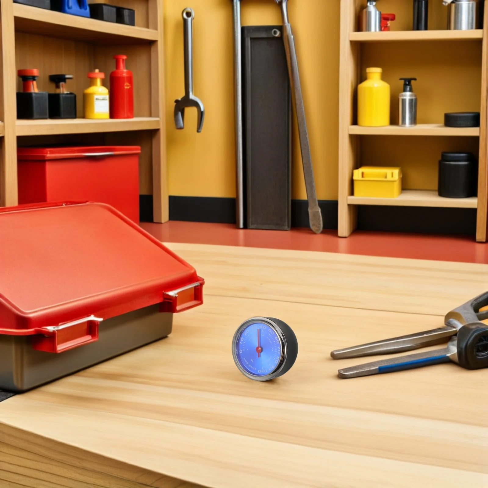 

Mechanical Hygrometer Thermometer - Car Dashboard Temperature Gauge for Indoor Humidity Monitoring with Easy Read Display Auto