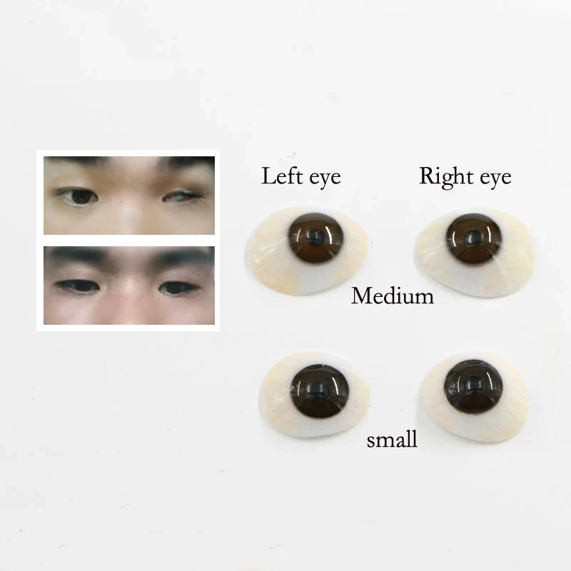 

Imported high-molecular resin prosthetic eye piece atrophy, removal of ultra-thin fake eye deformity, eyeball shaping tool