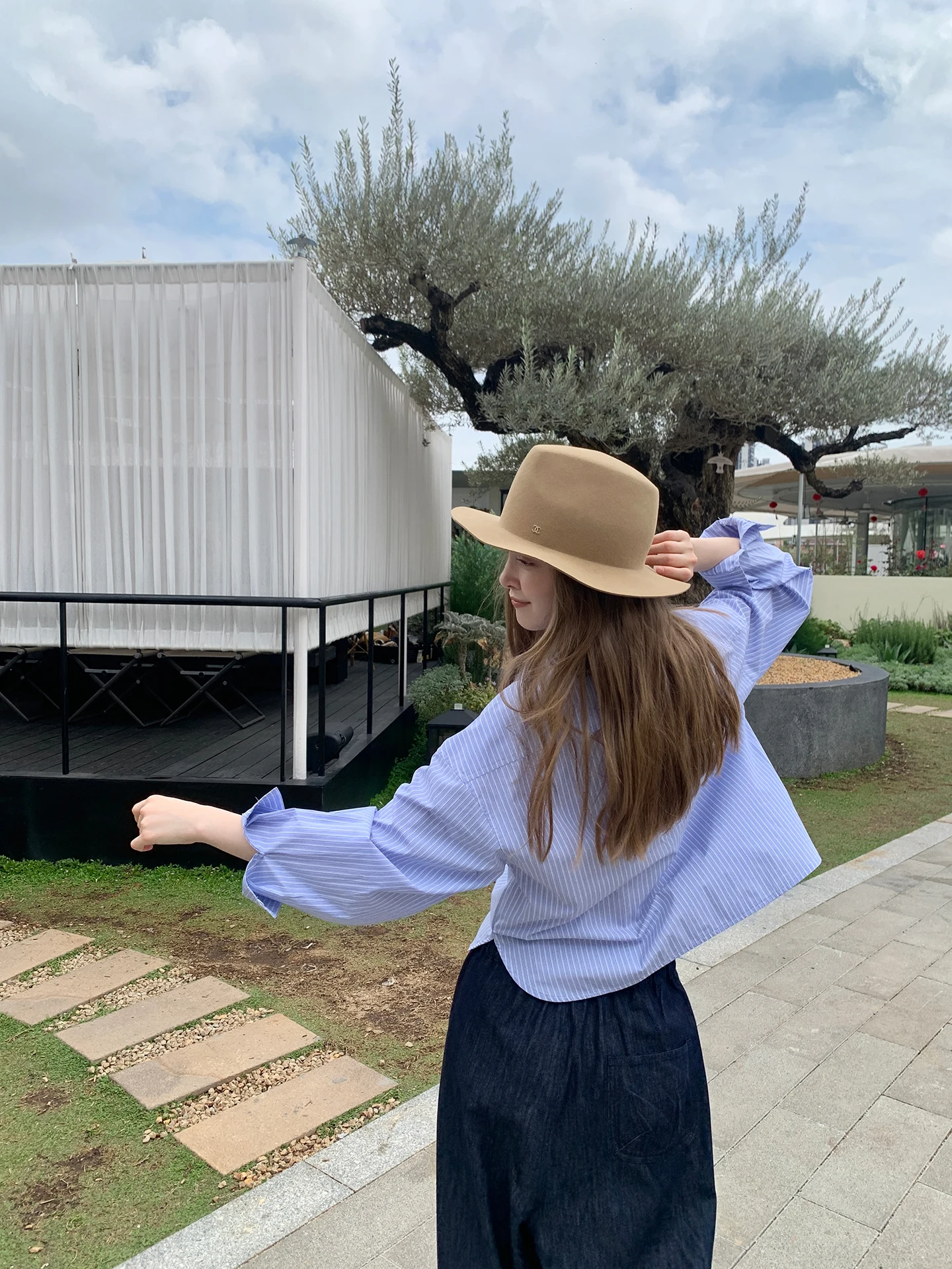 

Kernel Cosmos California Island Summer Nautical Casual High Cotton Sunscreen Shirt Women's Loose Fit Long Sleeve Striped Top