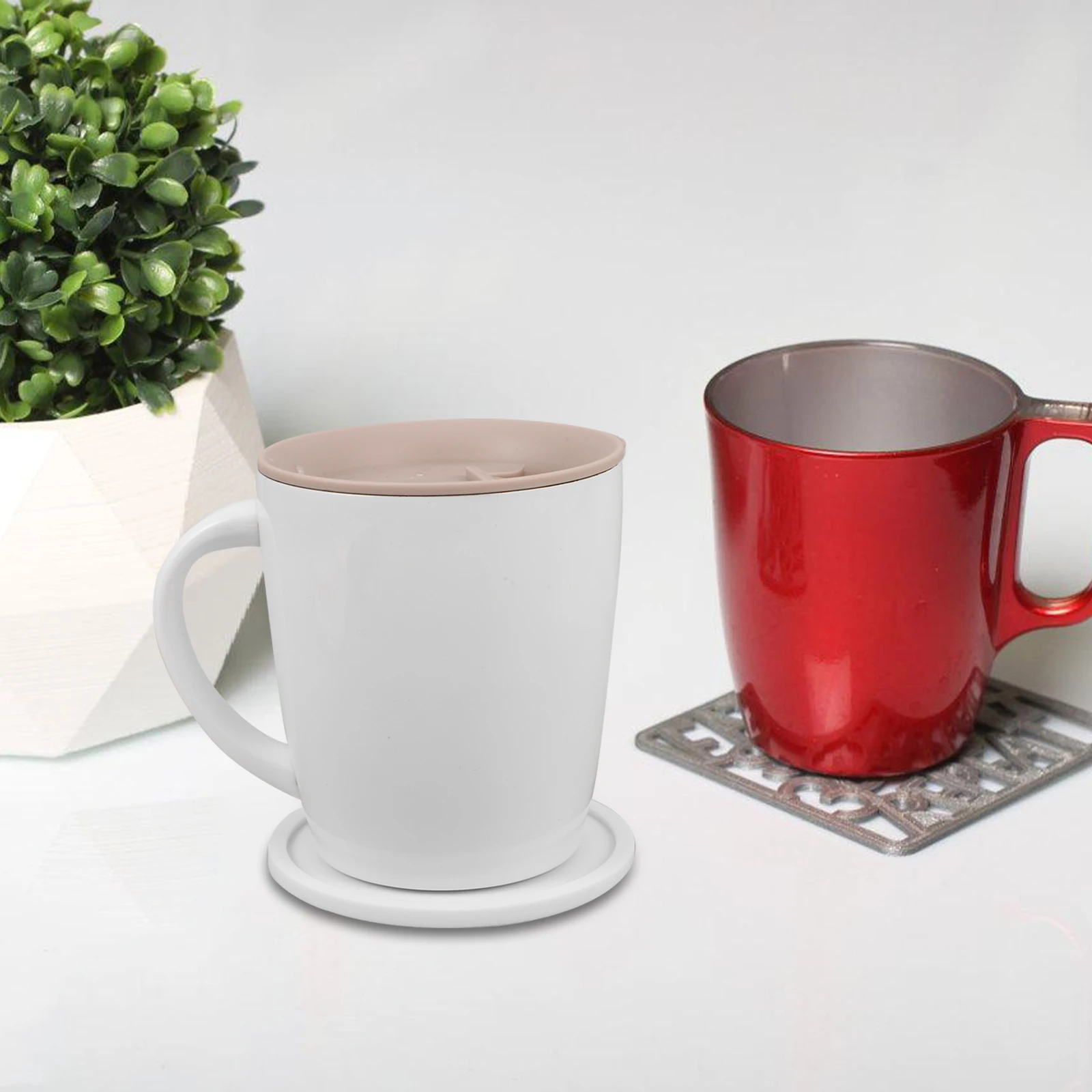 

4 Pcs Coaster Beverage Coasters Silicone Desktop Coffee Cup Holder Drink Mat Tea