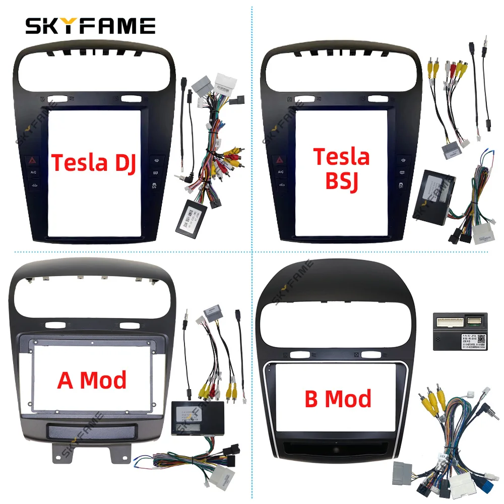 

SKYFAME Car Frame Fascia Adapter Canbus Box Decoder Android Radio Dash Fitting Panel Kit For Dodge Journey Fiat Freemont Leap