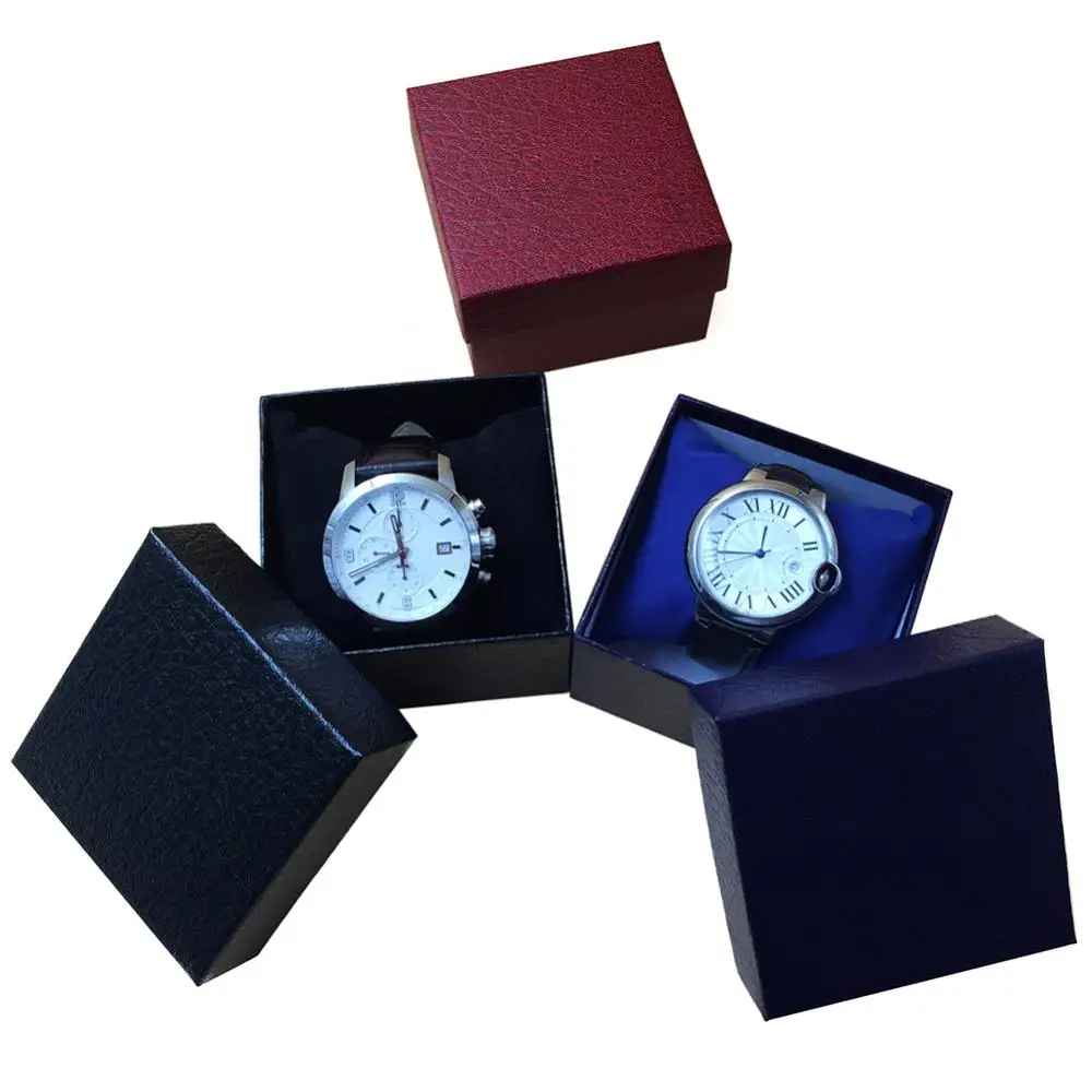 New Arrival Faux Leather Jewelry Wrist Watches Holder Display Storage Box Organizer Case Gift