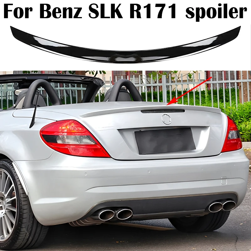 

For Mercedes Benz SLK R171 SLK300 SLK280 SLK200 SLK35 2005-2010 ABS Plastics Car Rear trunk cover wings spoiler Exterior parts