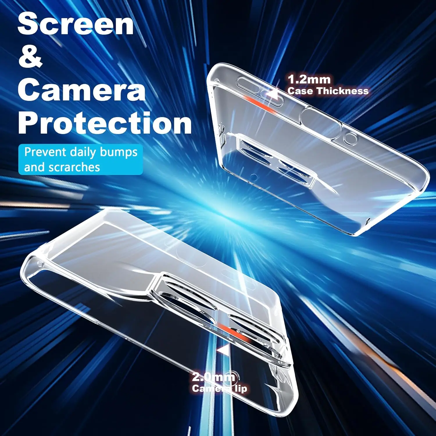 رقيقة جدا واضح لينة بولي TPU كاميرا حماية عودة قضية الهاتف غطاء ل Motolora موتو إيدج 70 Edge70 X70 الهواء T2601-2 XT2603-2 #2