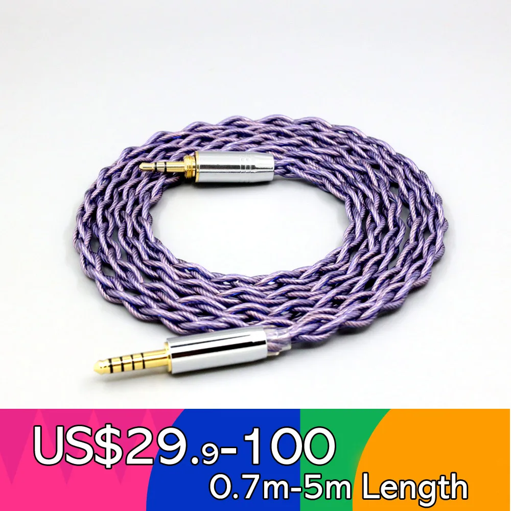 

Type2 1.8mm 140 cores litz 7N OCC Headphone Cable For Audio-Technica pro500mk2 PRO700MK2 PRO5V M50 M50RD LN007956