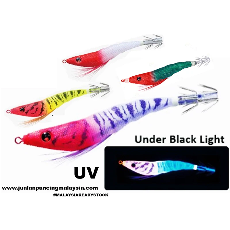 Wooden Shrimp 10.7cm/6.5g Glow-In-The-Dark Road Runner Lure Small Wooden Shrimp Weighted Lead Design