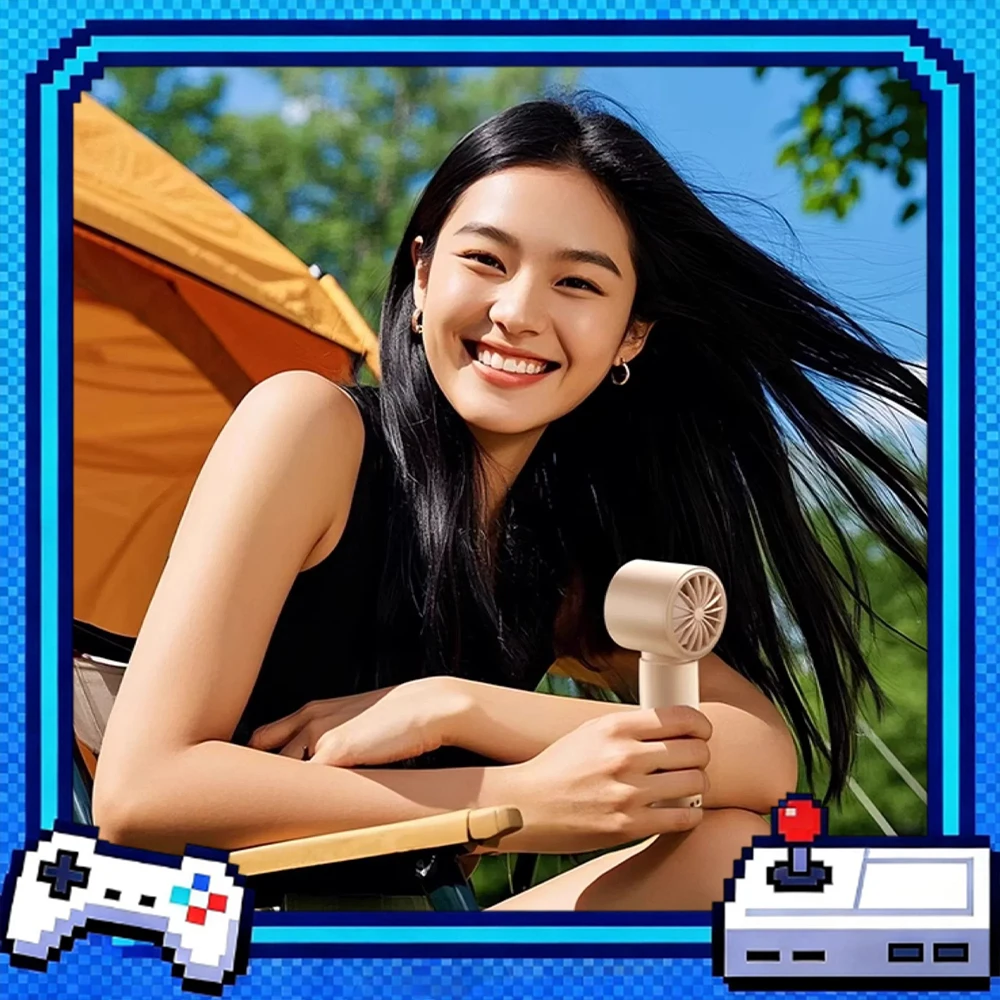 Joyroom JR-CY716 Handheld Small Fan BLDC Brushless Motor Technology Handheld Fan 4000mAh Long Battery Life Light Weight Gifts