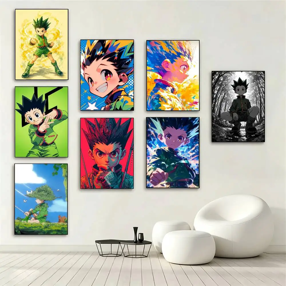 Gon Freecss Poster High Quality Dorm Living Room Aesthetic Wall Decoration Painting Stickers Gift