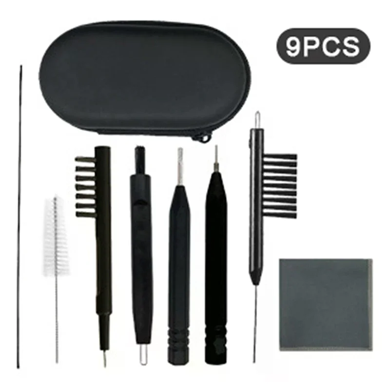9PCS 9Pcs Hearing Aid Cleaning Tools Aids Cleaning Kit Brush Vent Cleaner Cleaning Wire with Magnet and Wax Loop Cleaning - view 3