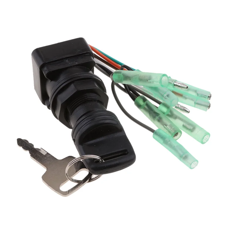 Motor Ignition Key Switch Assembly for Suzuki Outboard Control Box 3711099E00 3711092E01 Ignition Switch Key