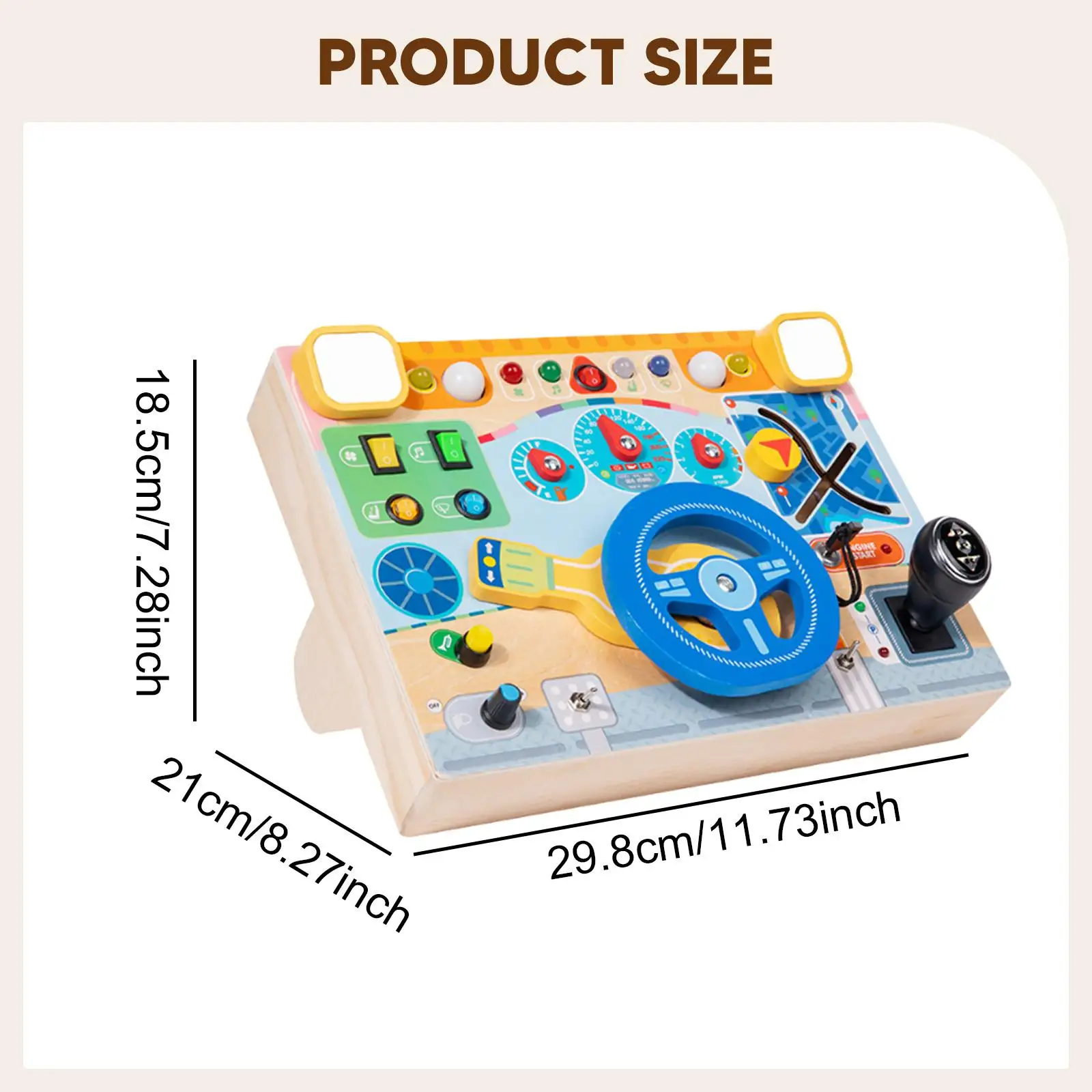 Crianças brinquedos inteligentes educacional volante ocupado placa habilidades cognitivas aprendizagem jogar brinquedo para meninos atividades de viagem em casa