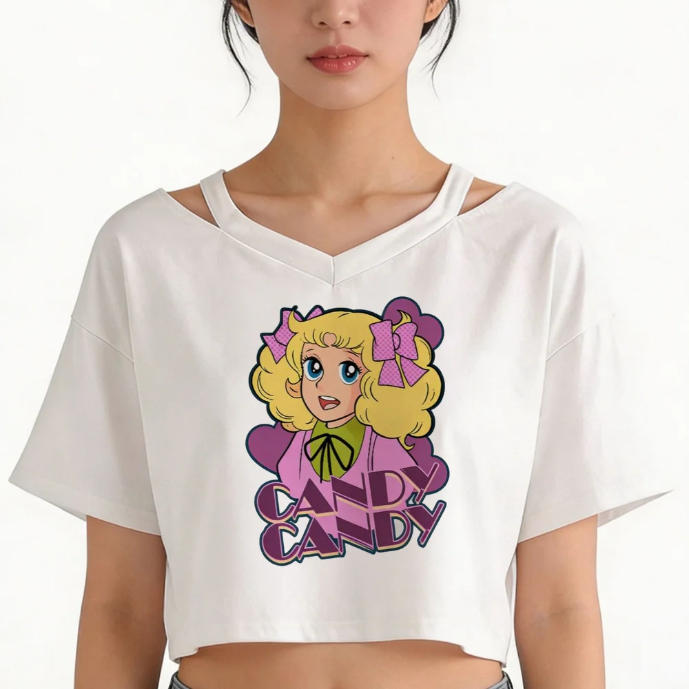 Candy Candy shirt shoujo summer gothic Psychedelic cheap aesthetic tshirt grunge party gothic 2000s