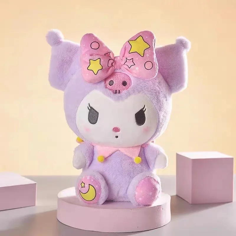 22 centimetri Sanrio Kuromi Cinnamoroll giocattoli di peluche Kawaii Anime My Melody bambola di peluche morbida farcita bambola del fumetto cuscino ragazze regalo di compleanno