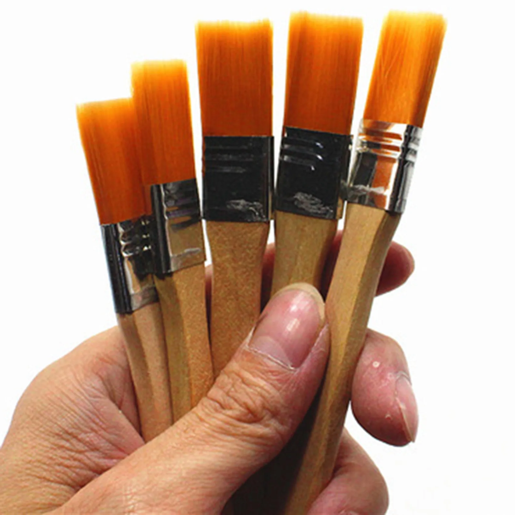 AB13-60-Piece Paint Brush Set With Wooden Handle, Brush For Cleaning And Dust Removal, Gloss Paint Brush, Oil Brush