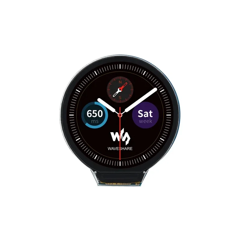 1.28Inch Round Display LCD Screen Based on Raspberry Pi RP2040, Accelerometer And Gyroscope Sensor 264KB USB Type-C
