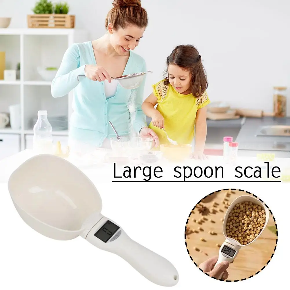 Pet Food Scale LCD Electronic Precision Weighing Tool Feeding Digital Spoon Display Measuring Kitchen Scale Food Dog Cat P9E5