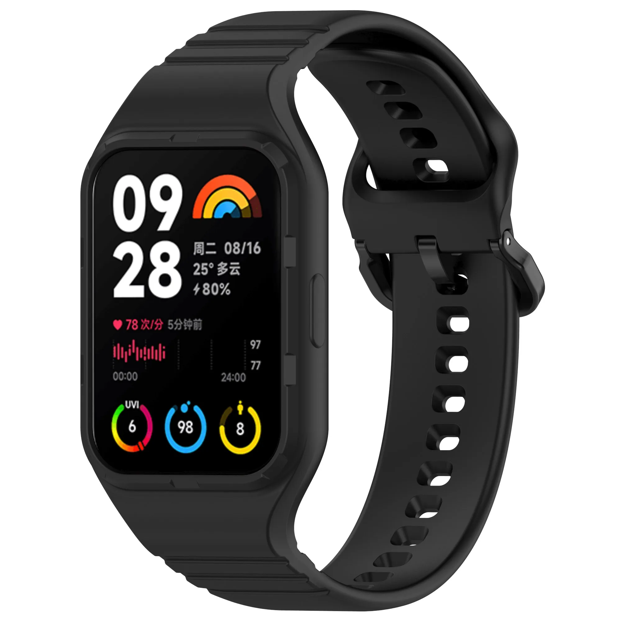 

Integrated Watch Strap for Xiaomi Band 8 Pro Band Built-in Watch Case High Security Replaceable Bracelet for Mi 8Pro Wristband
