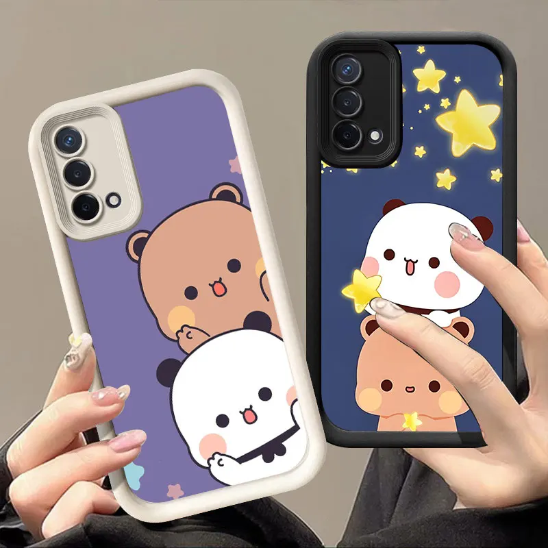 Cute BuBu DuDu Phone Case For OPPO A3 Reno 10 11 12 Pro 11F 12F A58 A78 4G A98 A3X 5G A15 A16 A17 A38 A53 A57 A60 A92