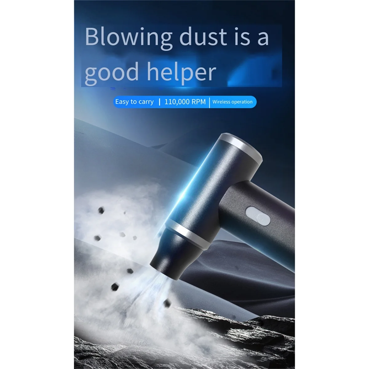 

Беспроводная пылеочиститель 110000 Генератор об/мин, жестокий вентилятор, мини-турбоструйный вентилятор, бесщеточный двигатель для удаления пыли, инструмент для бытовой чистки