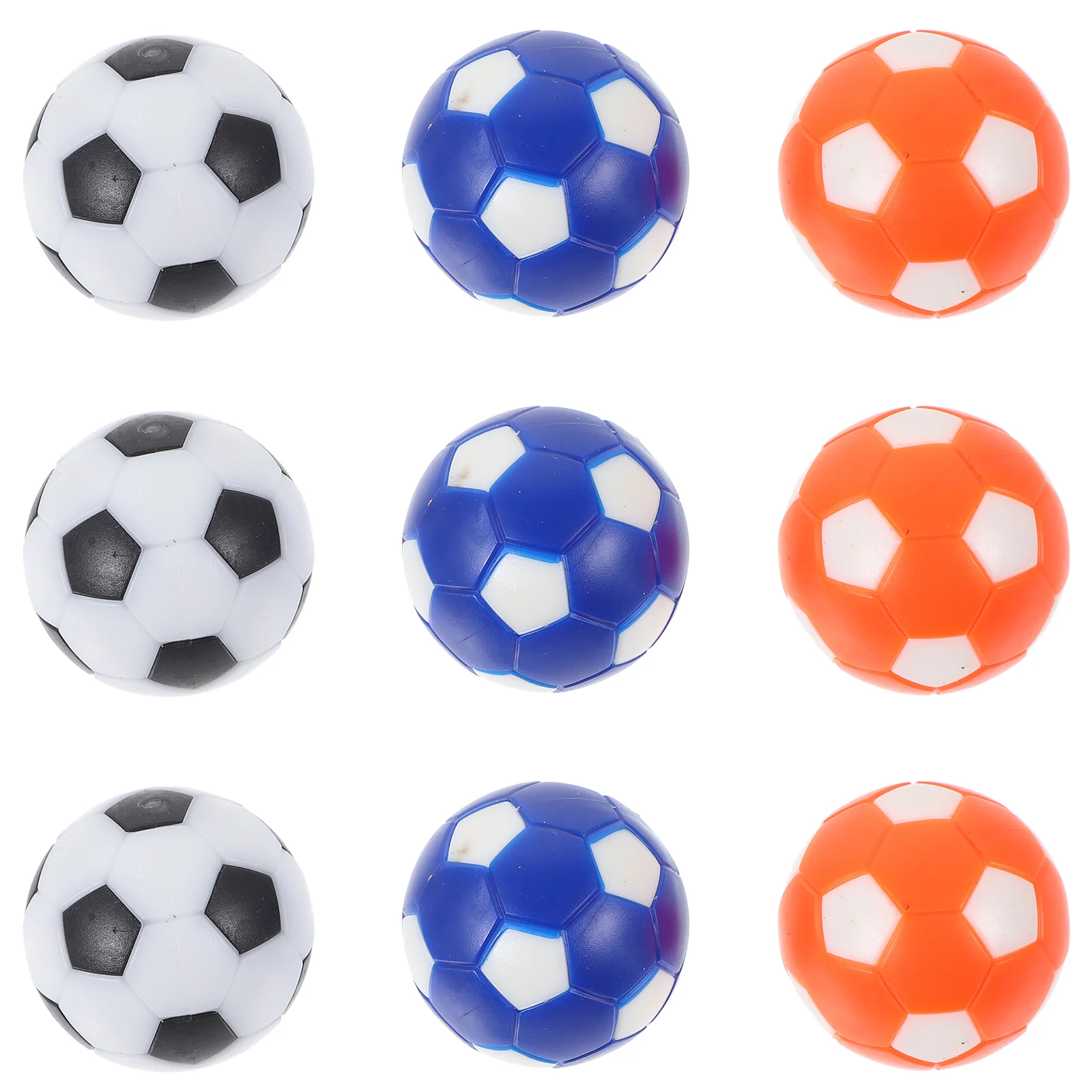 9 Pcs Soccer Children's Mini Table Football Machine Accessories 28mm Color Model Foosball Game Balls Supplies Desk