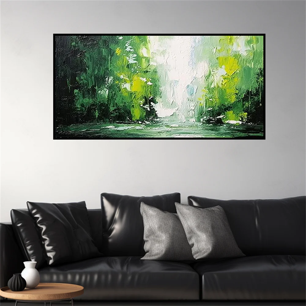 

100% Hand-Painted Black White Style Canvas Oil Painting Posters Modern Abstract Pop Wall Art For Home Decoration Luxury House