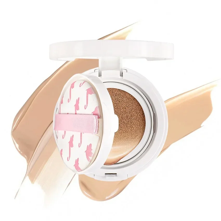 BB Cream Private Label Concealer Facial Waterproof Long Lasting Puff Air Cushion Makeup Vegan Custom Logo Wholesale White Box