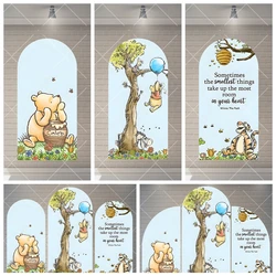 Disney Winnie the Pooh Cute Girl Boy Gifts Birthday Party Arch Backdrop Custom Kid Room Wall Photography Poster Decor Background
