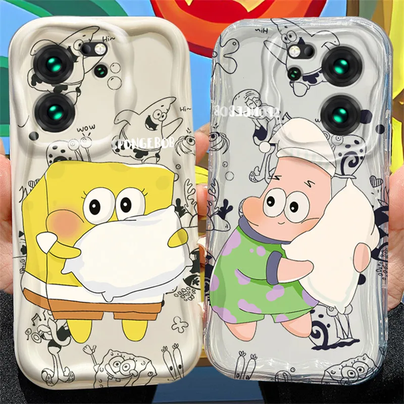 SpongeBobs Patrick Star Wave TPU Case For Xiaomi Mi 13T 12T 11 Lite 5G NE 11i 12 13 10T 10i POCO X5 X6 Pro X3 NFC X4 GT F3 F4 F5