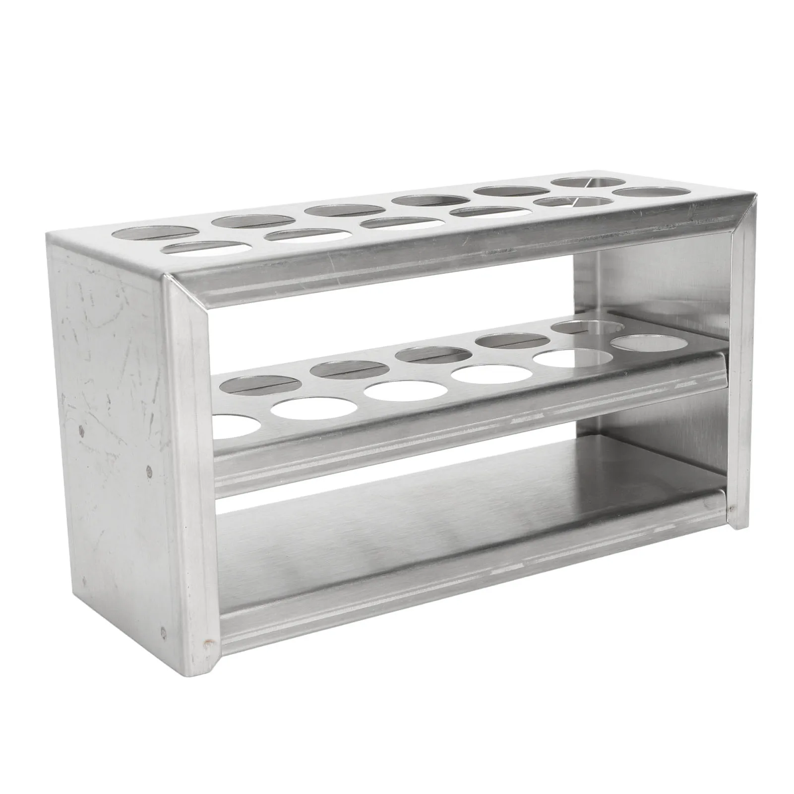 Metal Test Tube Rack 12 Holes 0.75in Strong 3 Tiers Stainless Steel Centrifuge Tube Holder for Laboratory School