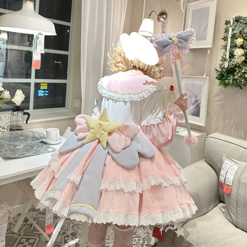 25COSSweetheart Lolita Dress Chai Huhu Lolita Lovely Card Girl Dress Sakura Ever-changing Little Sakura Lolita Cosplay Girl Dres - view 6
