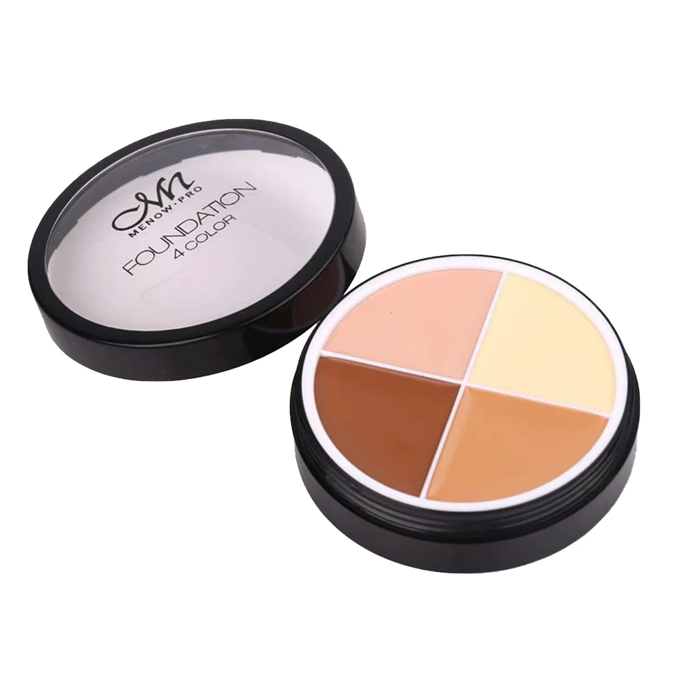 4 colores Corrector profesional Maquillaje Base Crema Cara Cosméticos colorables (02) paleta de crema paleta de correctores