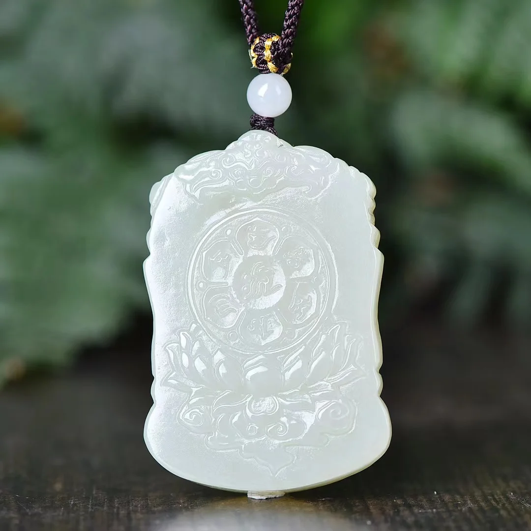 New Exquisite Hetian Jade Thousand-Hand Guanyin Pendant Jewelry 4153#