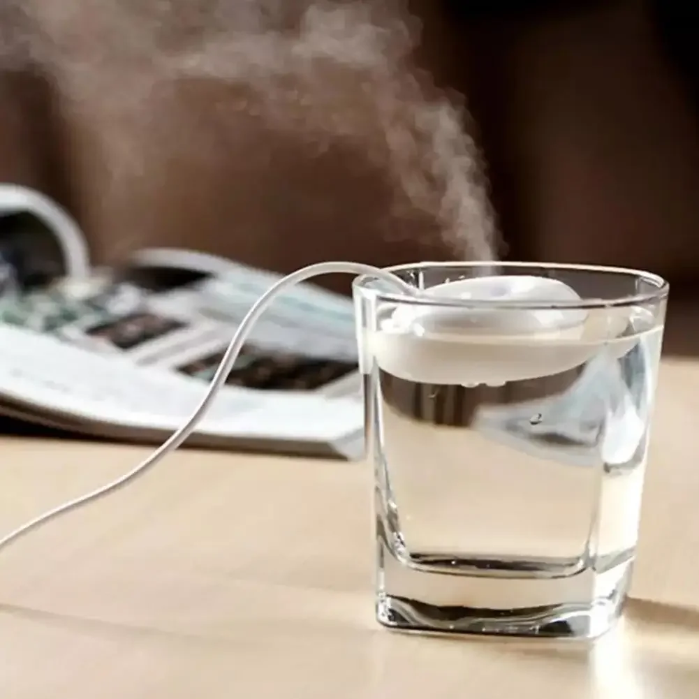 Mini Donut Negative Ion Humidifier USB Round Household Air Purifier for Home Office Desktop Donut Steam Diffuser Mini Sprayer