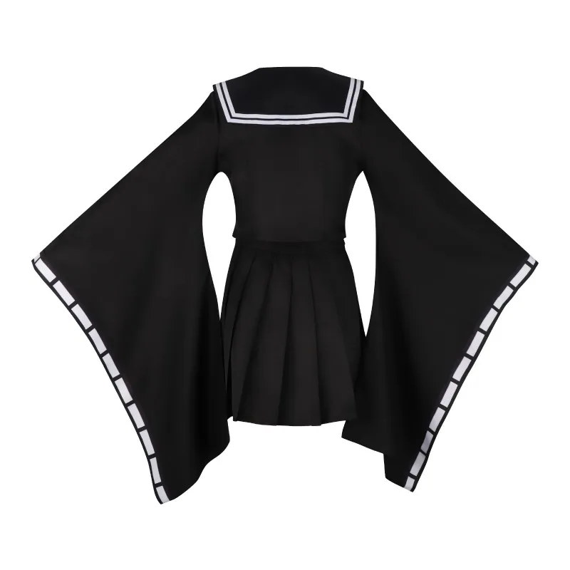 أنيمي الأزرق لعبة الأرشيف يوكاري تأثيري حلي كيمونو JK زي مدرسي دعوى للنساء الفتيات هالوين كرنفال حفلة الزي #4