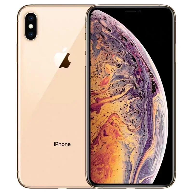 Apple iPhone XS MAX 4g SmartPhone Apple A12 Pantalla OLED de 6,5 pulgadas Cámara de 12MP 3174mAh 18W Carga IOS iPhone original usado