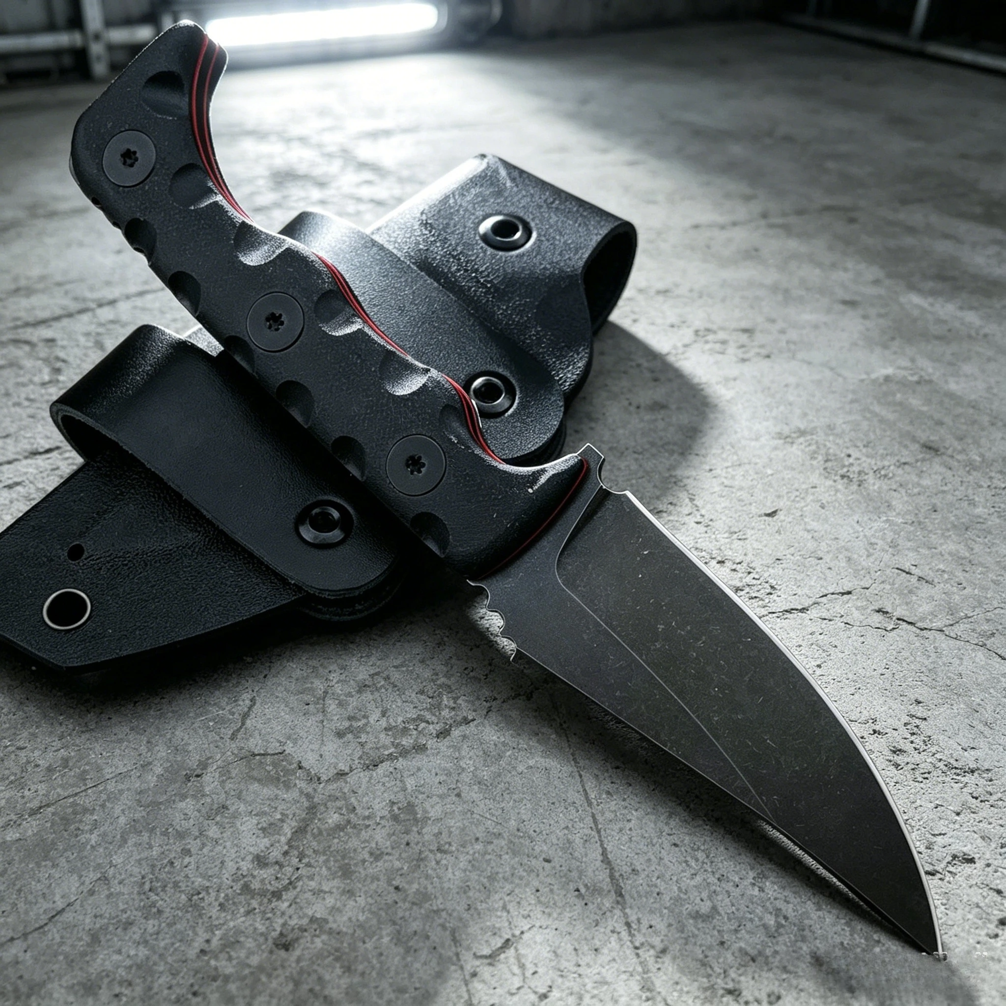 Dive Knife Titanium - Hoogwaardig outdoor vast mes met 7Cr13MoV
