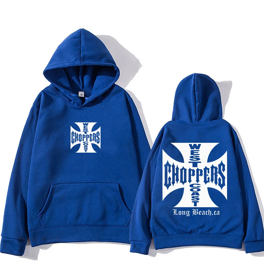 Paul Walker West Coast Choppers Felpa con cappuccio da uomo e da donna oversize alla moda Top Hip Hop Abbigliamento in pile a maniche lunghe Felpa vintage