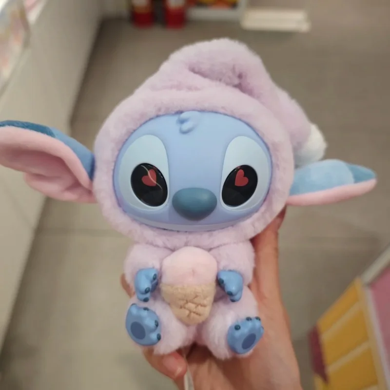 

Kawaii Nwe Stitch Blind Box Bag Eat Some Thing Before Sleep Series Виниловый кулон Милая кукла Mystery Box Пушистая кукла-сюрприз в подарок