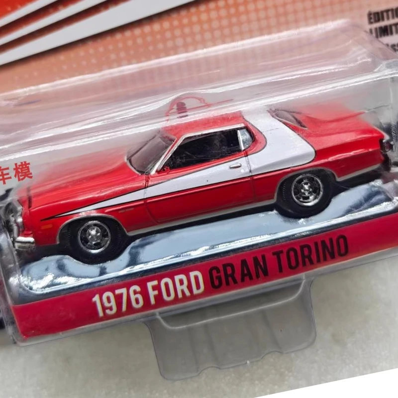 

Green Light1:64 1976 Ford Gran Torino Extreme Speed Double Male Alloy Car Model Original Packaging Wall Hanging Gift for Friends