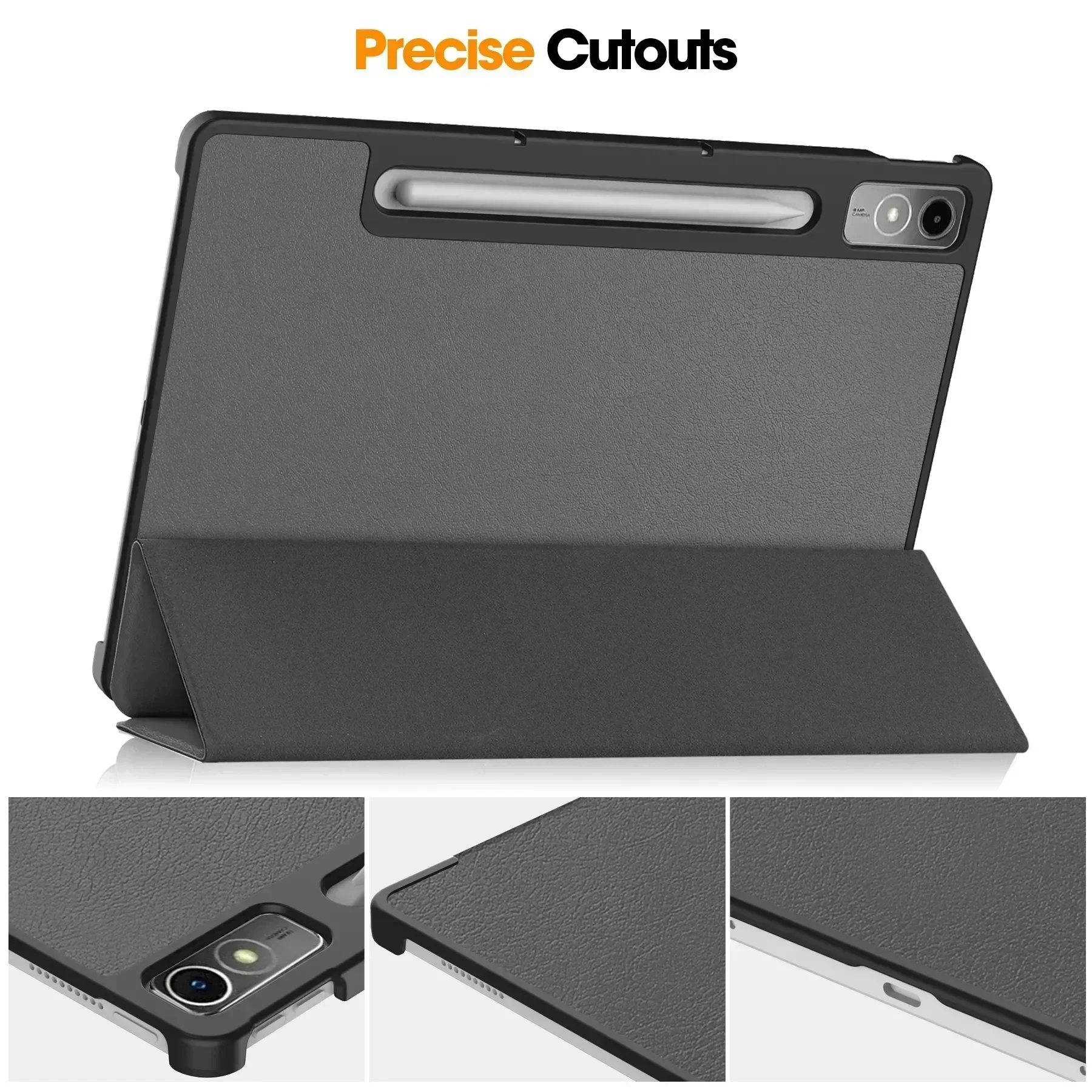 New For Lenovo Tab P12 Case 12.7 inch 2023 Tri-Folding Stand Magnetic Smart Cover for Lenovo Xiaoxin Pad Pro 12 7 12.7 Case